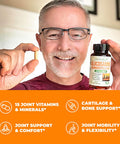 Glucosamine Chondroitin Msm Joint Support Supplement With Glucosamine Sulfate 1000 Mg Plus 15 Nourishing Joint Vitamins - Joint Health Chondroitin Sulfate Msm Supplement For Women And Men - 60 Tablets