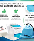 Clear Gel Silicone Scar Tape-See Through Silicon Medical Grade Stripsscar Repair Sheet Transparent Burn Breast Face Discover Acne Scars Solution Removal Must Haves-5 Foot Roll-No Messy Cream Silikan
