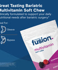 Bariatric Fusion Mixed Berry 60 Soft Chews Multivitamin