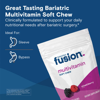 Bariatric Fusion Mixed Berry 60 Soft Chews Multivitamin