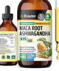 BIO KRAUTER St John'S Wort Tincture - Organic Hypericum Perforatum Liquid Extract For Mood Support - High Absorption - Vegan Drops 4 Fl.Oz.