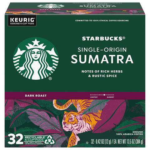 Starbucks K-Cup Coffee Pods, Dark Roast Hot or Iced Coffee, French Roast, 96 Keurig Pods