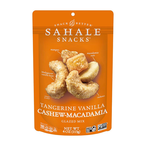 Sahale Snacks Pomegranate Vanilla Cashews, 4 oz Pouches (6 Packs) - Dry-Roasted Deluxe Mixed Nuts with Pomegranate Infused Apples & Madagascar Vanilla - Non-GMO, Kosher, & Certified Gluten-Free Snacks