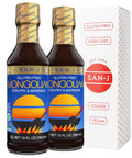 San-J - Spice of Life Variety Pack- Teriyaki, Orange Sauce, Szechuan, Thai Peanut - All Gluten Free Cooking Sauces - Non-GMO - 10 oz. Bottles - 4 Pack