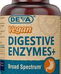 Deva Vegan Vitamins Digestive Enzymes Plus Supplement - A Unique Blend of Enzymes & Herbs - 90 Capsules, 1-Pack