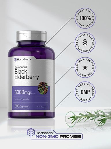Horbaach Black Elderberry 300 Capsules