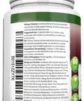 KIDNEY CLEANSE - Detox and Support For Urinary Tract, Bladder and Kidneys - All Herbal Supplement Formula With Organic Cranberry, Astragalus, Turmeric, Goldenrod, Gravel Root, Juniper and More