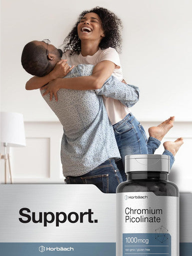 Horbaach Chromium Picolinate 1000Mcg 240 Tablets Vegetarian Formula Non-Gmo, Gluten Supplement
