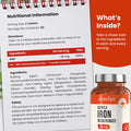 Vitabright Gentle Iron Tablets High Strength 28mg Vegan Iron Tablets Women & Men Chelated (Organic) Iron Supplements for Women & Teens Energy Tablets for Tiredness VitaBright Strong Iron Bisglycinate
