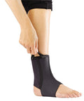 Curad Performance Series Ankle Support Designed for Active Seniors 50+ Large Easy to Grip Tabs & Loops for Easier Application Helps with Mild Sprains & Strains Size S/M