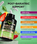Bariatric Multivitamin - 45 Mg Iron Supplements - Made In Usa - For Women & Men - All-In-One 21 Essential Vitamins - Gastric Sleeve Support - Of Sugar Gluten & Soy - 90 Capsules