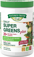Nature's Truth Daily Super Greens Powder with Reds, Prebiotics & Antioxidants, 9.88 Ounce