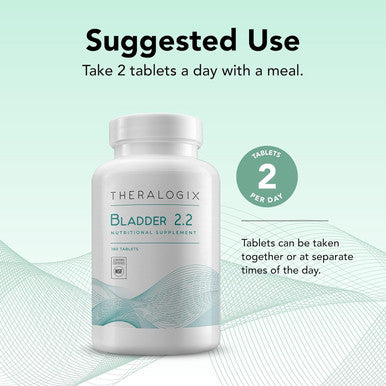 Theralogix Bladder 2.2 Multivitamin & Multimineral Supplement - 90-Day Supply - Bladder Support Supplement for Men & Women - Vitamins A C D E Zinc & More - NSF - 180 Tablets