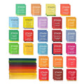 Tea Bunch 70Pcs Tea Variety Pack 25x2 Assorted Tea Flavors with 20 Honey Sticks Tea Sampler with Herbal Green Black and Chai Tea Bags