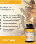 Naturewise Vitamin D3 5000Iu (125 Mcg) 1 Year Supply