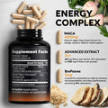 NUTRAHARMONY Maca Root For Men & Women - Energy & Stamina Support - 4000 Mg High Purity Natural Supplement - Made In Usa - Powered With Bioperine - Non-Gmo, Vegan - 60 Powder Capsules
