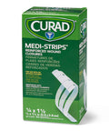 Curad Sterile Medi-Strips Reinforced Wound Closures 1/4" x 1 1/2" Hypoallergenic Pack of 1200 Strips 200 Pouches
