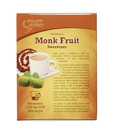 Health Garden Monk Fruit Sweetener Classic - Non Gmo - Gluten - Sugar Substitute - her - Keto Friendly (40 Packets)