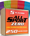All Sport Variety Zero Powder Sticks, Sugar Free Electrolytes, 250 Count | Variety Pack, Sugar Free Hydration Packets, Electrolyte Drink Mix, Zero Calorie Sports Drink Powder, Just Add Water