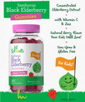 Elderberry Gummies For Kids | 120 Count | Zinc And Vitamin C | Natural Berry Flavor | Vegan, Non-Gmo, And Gluten Free | By Lil' S