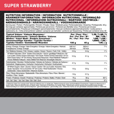 Optimum Nutrition Platinum Hydro Whey Hydrolysed Whey Protein Isolate Powder With Essential Amino Acids Glutamine And Bcaa Super Strawberry Flavour 40 Servings 1.6 Kg