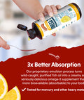 Barlean's Seriously Delicious Omega 3 Sorbet Lemon Creme From Fish Oil With 1080Mg Of Epa Dha All Natural Fruit Flavor Non Gmo Gluten Free 8 Ounce Bottle Fg 10043