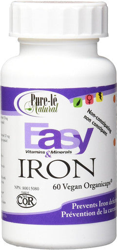 Pure -le Natural Easy Vitamins & Minerals Iron Organicaps