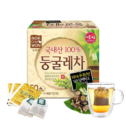 [Nokchawon] Korean Mulberry Leaf Tea Bags, Caffeine Free Herbal Infusion, Mild Green Taste for Daily Wellness & Carb Control Diet, 40 Count