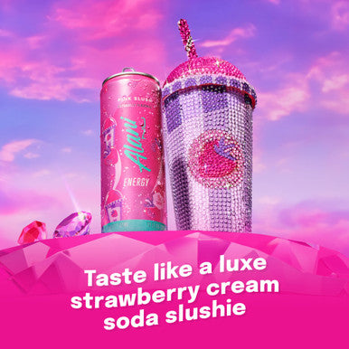 Alani Nu PINK SLUSH Sugar Free Low Calorie Energy Drinks 200mg Caffeine Biotin B Vitamins Zero Sugar 10 Calories 12 Fl Oz Cans 12 Pack