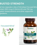 Himalaya Focused Mind With Ashwagandha, Bacopa & L-Theanine For Focus, Energy And Attention, 60 Capsules, 1 Month Supply, Vegan, Gluten Free