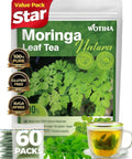 WOTIHA 50 Count Premium White Mulberry Leaf Tea Bags - 100% Natural & Pure, Improves Digestion, Supports Wellness, Slightly Sweet & Refreshing,Non-GMO Caffeine-Free, Additive-Free, Sugar-Free, Vegan