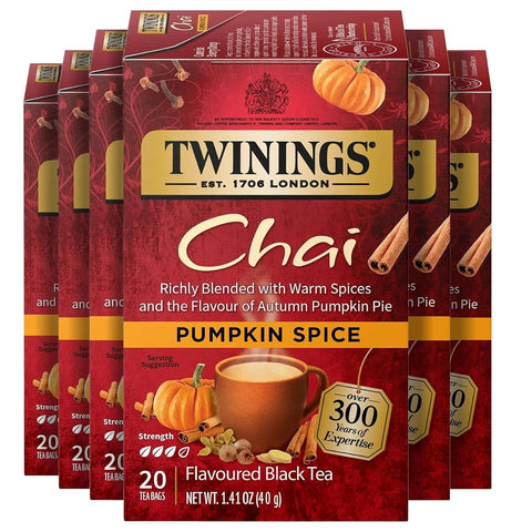 Twinings Lemon & Ginger, Caffeine-Free Herbal Tea Bags, 100 CT Box (1 Pack) | Spicy & Tangy, Ginger, Lemon Peel, Lemongrass, Blackberry Leaves, Soothe Digestion, 100 Foil Lined Individually Wrapped Bags