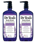Dr Teal's Body Wash with Pure Epsom Salt, Cannabis Sativa Hemp Seed Oil, 24 fl oz (Pack of 2)