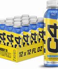 C4 Energy Non-Carbonated Zero Sugar Energy Drink, Pre Workout Drink + Beta Alanine, Fruit Punch, 12 Fl Oz (Pack of 12)