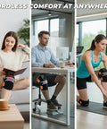 Fittyfun Knee Massager With Heat And Red Light Therapy Fsa Eligible Hsa Approved 5000Mah Cordless Knee Massager For Knee Pain Relief 60 Leds Near Infrared Knee Brace Portable Knee Wrap For Joint/Calf/Elbow