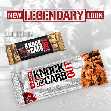 Rich Piana 5% Nutrition Knock The Carb Out Keto"KTCO" Bars, High Protein Cookie Snack, 2 Grams Net , Keto-Friendly Meal Replacement with Fiber, Egg Whites, 10 Count (Chocolate Brownie Bar)