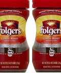 Folgers Instant Coffee Crystals, Classic Roast, 24 Ounces