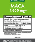 Maca Root 1600 mg | 60 Powder Capsules | Male Performance Pills | Non-GMO, Gluten | by Nature's Truth