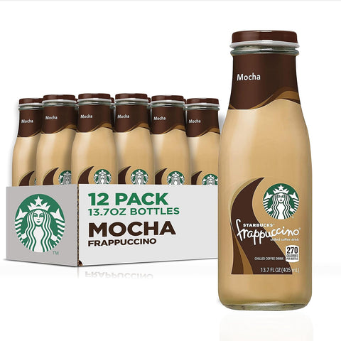 Starbucks Frappuccino Coffee Drink, Caramel, 13.7 fl oz Bottles (12 Pack)