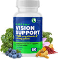 DR VITAMIN SOLUTIONS Vision Support Eye Vitamins For Macular Health Supplements With Lutein, Zinc, Vitamin A & Bilberry Areds 2 Formula (1 Bottle, 60 Capsules)