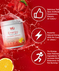 TRU Supplements Energy Pre Workout Training Formula Vegan Friendly No Jitters Improve Workout Performance Naturally Extracted Flavors 20 Servings (Strawberry Lemonade)