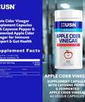 USN Vibrance Series Apple Cider Vinegar Supplement Capsules with Cayenne Pepper & Fermented Apple Cider Vinegar for Immune Support & Gut Health- 60 Veggie Capsules (Pack of 1)