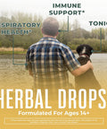 Maryruth Organics USDA Organic Respiratory Health Liquid Drops with Mullein Leaf | Marshmallow Root & Elderberry | Mullein Drops for Lungs Herbal Blend | Immune Support Supplement | Non-GMO | Vegan | 1 Fl Oz