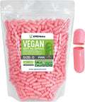 Xprs Nutra Size 0 Empty Capsules - 1000 Count Empty Vegan Capsules - Vegetarian Empty Pill Capsules- DIY Vegetable Capsule Filling- Veggie Pill Capsules Empty Caps (Pink)