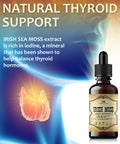 HERBALICIOUS Natural Irish Moss Extract - Organic Drops For Thyroid Function Support, Digestion, Energy Boost - Liquid Dietary Supplement - Vegetarian-Friendly Formula - 4Oz Bottle