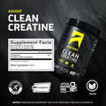Ascent Clean Creatine Monohydrate Powder 5G Per Serving Creapure Creatine Supplement Unflavored 100 Servings
