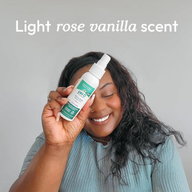 pH-D Feminine Health - Boric Acid Body Fresh Spray - Vegan, Paraben-Free, Plant Based - Rose Vanilla Scented - 3Oz.