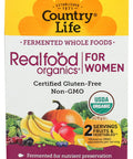 Country Life Real Food Organics Daily Nutrition For Women Fermented Wholefood Supplement For Women S Health 60 Tablets Certified Usda Organic Certified Gluten Free Certified Vegan