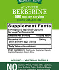 Nature's Truth Berberine 500mg | 60 Capsules | Vegetarian, Non-GMO, & Gluten Supplement
