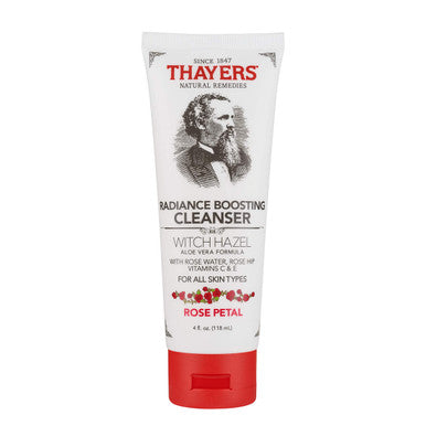 THAYERS Rose Petal Radiance Boosting Cleanser with Vitamin C and Vitamin E 4 Oz